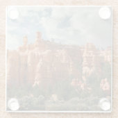 Bryce Canyon National Park Hoodos Glazen Onderzetter (Achterkant)