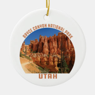 Bryce Canyon National Park hoodos utah vintage Keramisch Ornament