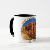 Bryce Canyon National Park hoodos utah vintage Mok (Voorkant links)