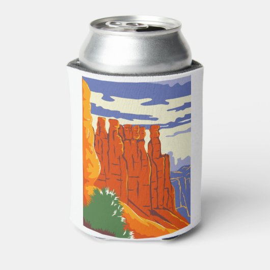 Bryce Canyon National Park in Paunsaugunt Plateau Blikjeskoeler (Blikje Achterkant)