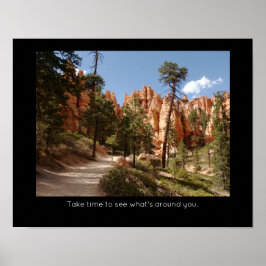 Bryce Canyon National Park Inspirerend Quote Poster