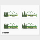 Bryce Canyon National Park met groene strepen Rechthoekige Sticker (Vel)