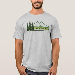 Bryce Canyon National Park met groene strepen T-shirt