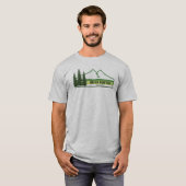 Bryce Canyon National Park met groene strepen T-shirt (Voorkant volledig)