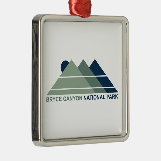 Bryce Canyon National Park Mountain Sun Metalen Ornament (Rechts)