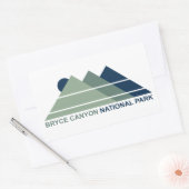 Bryce Canyon National Park Mountain Sun Rechthoekige Sticker (Envelop)