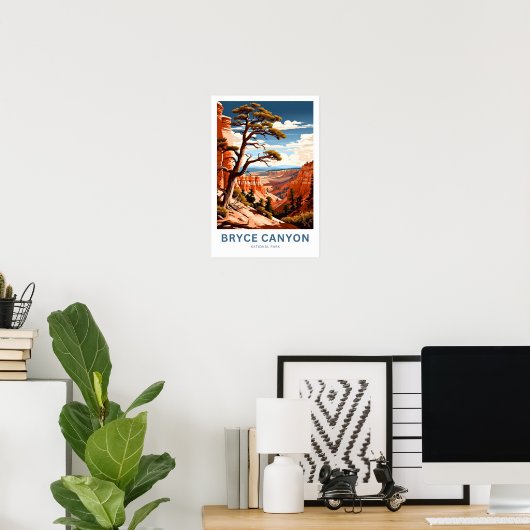 Bryce Canyon National Park Reisprint Poster (Thuiskantoor)