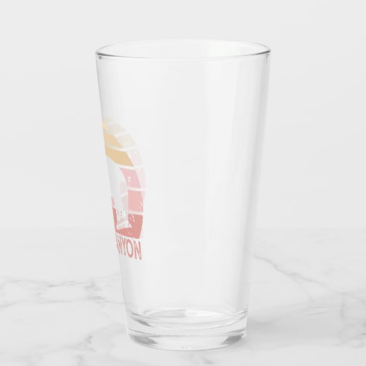 Bryce Canyon National Park Retro Beer Glas (Links)