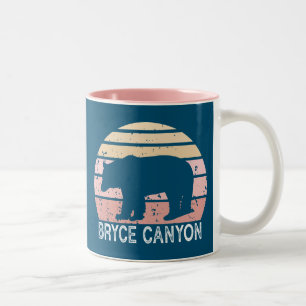 Bryce Canyon National Park Retro Beer Tweekleurige Koffiemok