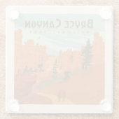 Bryce Canyon National Park Rock Formations Glazen Onderzetter (Achterkant)