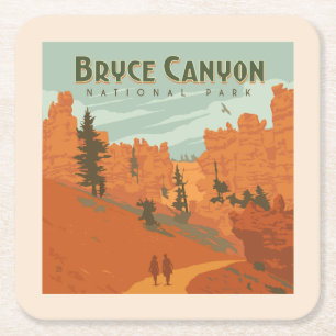 Bryce Canyon National Park Rock Formations Kartonnen Onderzetters