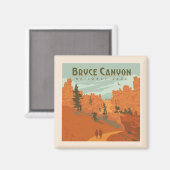 Bryce Canyon National Park Rock Formations Magneet (Voorkant / Achterkant)