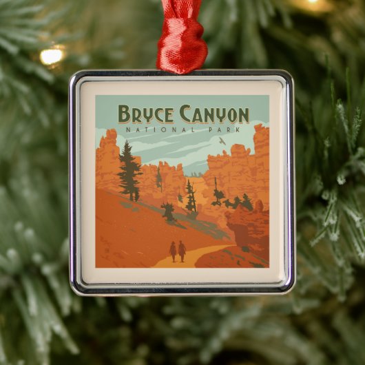 Bryce Canyon National Park Rock Formations Metalen Ornament (Boom)