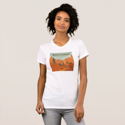 Bryce Canyon National Park Rock Formations T-shirt (Voorkant volledig)