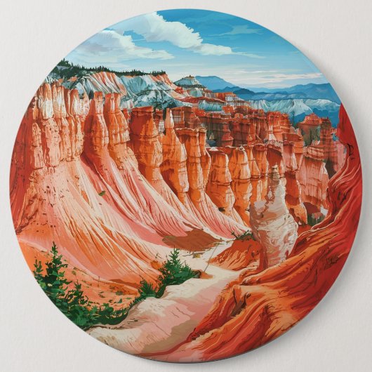 Bryce Canyon National Park Ronde Button 6,0 Cm (Voorkant)