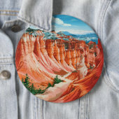 Bryce Canyon National Park Ronde Button 6,0 Cm (In situ)