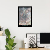 Bryce Canyon National Park satellietposter Poster (Thuiskantoor)