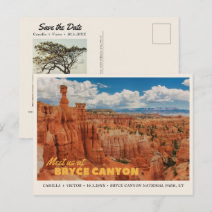 Bryce Canyon National Park Save the Date Ansichtka Briefkaart