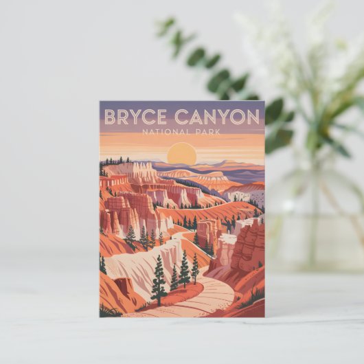  Bryce Canyon National Park Sunset Utah Briefkaart (Staand voorkant)