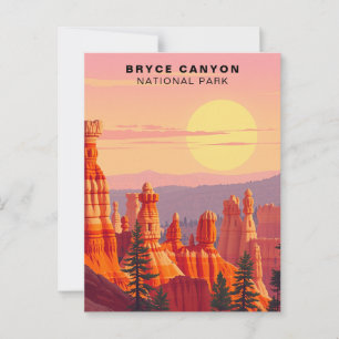 Bryce Canyon National Park Sunset Verenigde Staten Briefkaart