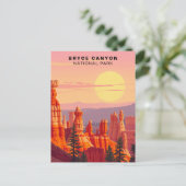Bryce Canyon National Park Sunset Verenigde Staten Briefkaart (Staand voorkant)