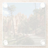 Bryce Canyon National Park Trail Glazen Onderzetter (Achterkant)