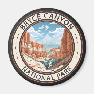 Bryce Canyon National Park Trail Illustratie Kunst Magneet