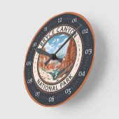 Bryce Canyon National Park Trail Illustratie Kunst Ronde Klok (Hoek)