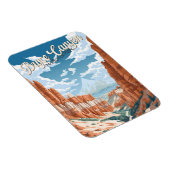 Bryce Canyon National Park Trail Illustratie Magneet (Rechterzijde)
