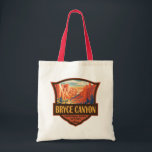Bryce Canyon National Park Travel Art Vintage Tote Bag<br><div class="desc">Bryce Canyon vectorkunstwerk ontwerp. Het park is een spuitreservaat in het zuiden van Utah, bekend om gekruiste hadots, die spinvormige rotsformaties zijn.</div>