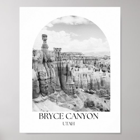 Bryce Canyon National Park Utah Arch Fotoprint Poster (Voorkant)