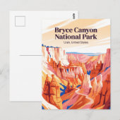 Bryce Canyon National Park Utah Briefkaart (Voorkant / Achterkant)