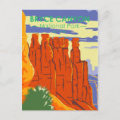 Bryce Canyon National Park Utah  Briefkaart (Voorkant)