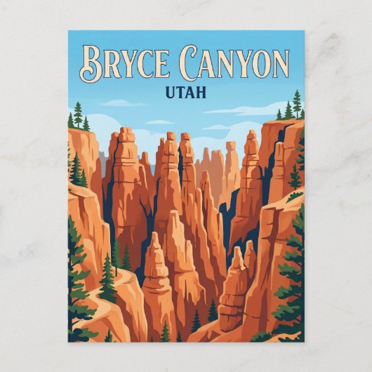 Bryce Canyon National Park Utah Briefkaart (Voorkant)