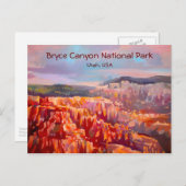 Bryce Canyon National Park, Utah Briefkaart (Voorkant / Achterkant)