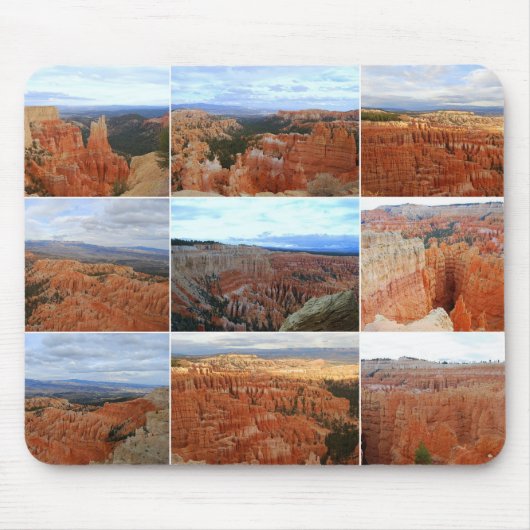 Bryce Canyon National Park, Utah, Collage Mousepad Muismat (Voorkant)