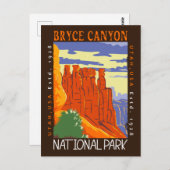 Bryce Canyon National Park Utah Distress Briefkaart (Voorkant / Achterkant)