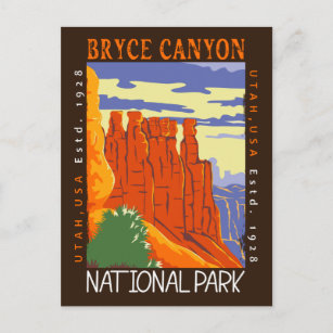 Bryce Canyon National Park Utah Distress Briefkaart