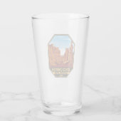 Bryce Canyon National Park Utah Emblem Glas (Achterkant)