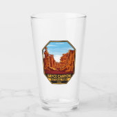 Bryce Canyon National Park Utah Emblem Glas (Voorkant)