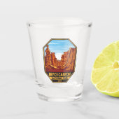 Bryce Canyon National Park Utah Emblem Shot Glas (Voorkant)