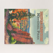 Bryce Canyon National Park Utah Hoodoo Retro Legpuzzel (Horizontaal)