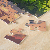 Bryce Canyon National Park Utah Hoodoo Retro Legpuzzel (Zijkant)