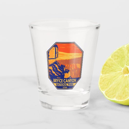 Bryce Canyon National Park Utah Inspiration Point Shot Glas (Voorkant)