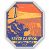 Bryce Canyon National Park Utah Inspiration Point Sticker (Voorkant)