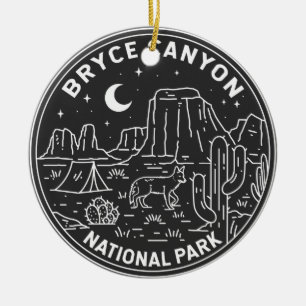Bryce Canyon National Park Utah Monoline Keramisch Ornament