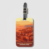 Bryce Canyon National Park Utah Mountains Bagagelabel (Voorkant (verticaal))