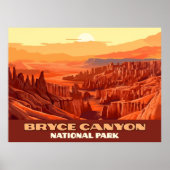 Bryce Canyon National Park Utah Mountains Poster (Voorkant)