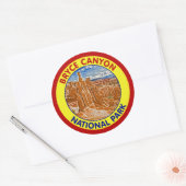Bryce Canyon National Park, Utah Ronde Sticker (Envelop)