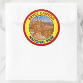 Bryce Canyon National Park, Utah Ronde Sticker (Tas)